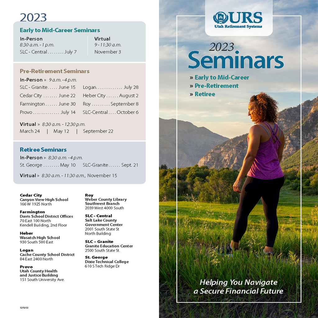 URS 2023 Seminars Flyer