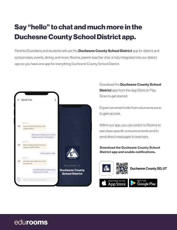 An Ad for the new DCSD app.